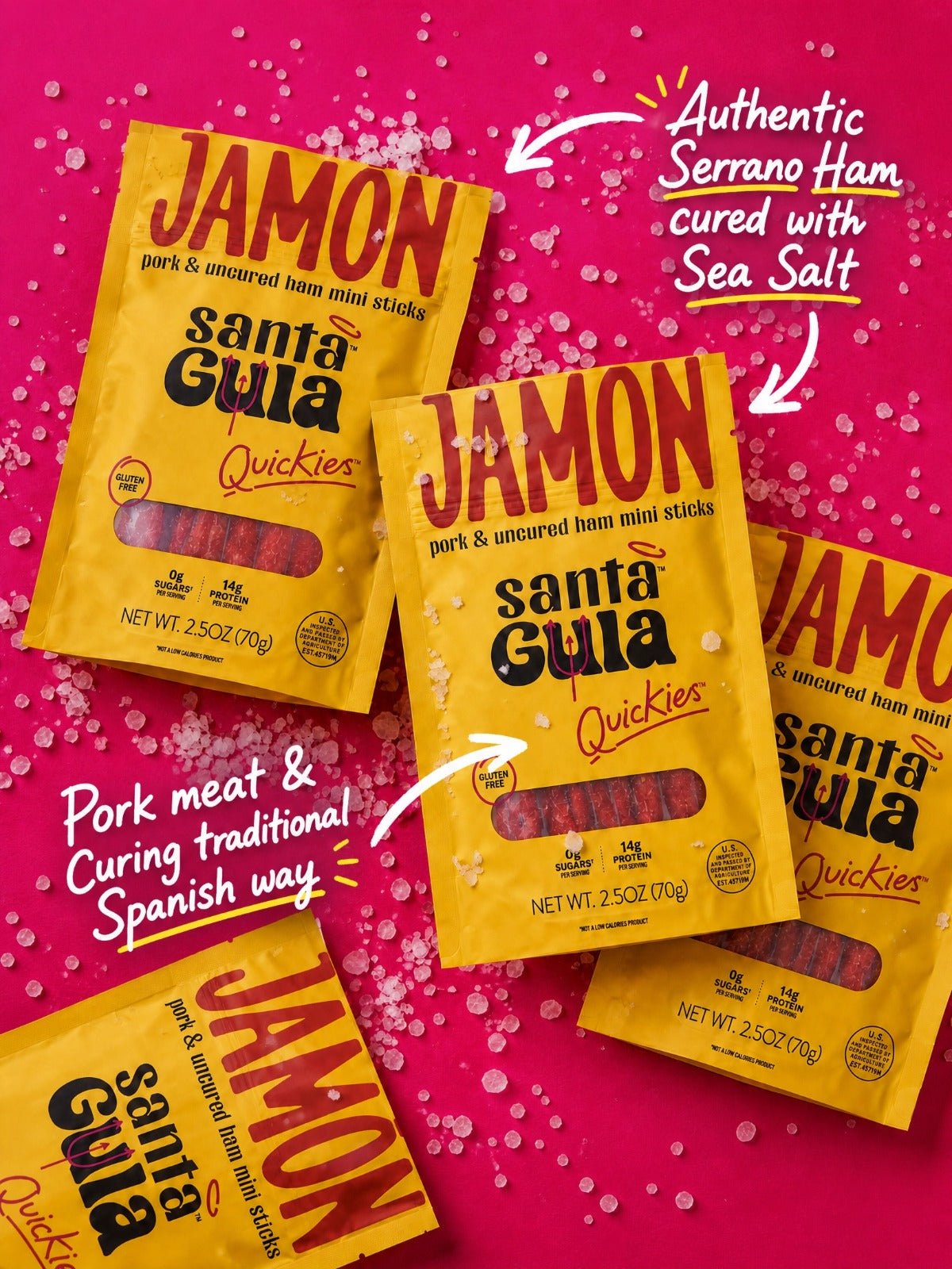Santa Gula Jamón Quickies — Spanish-style dry-cured charcuterie sticks